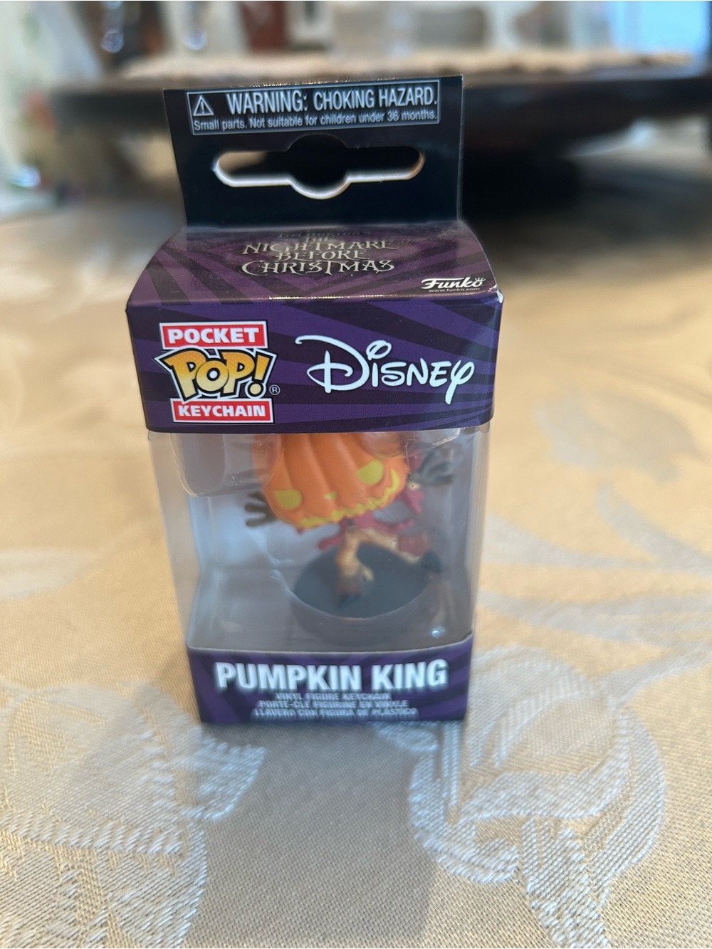 Pumpkin king pop keychain new in box